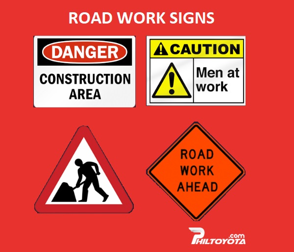 road signs in the philippines and their meanings: road work