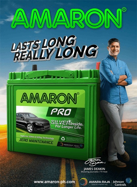 James Deakin on a Amaron car battery Philippines poster