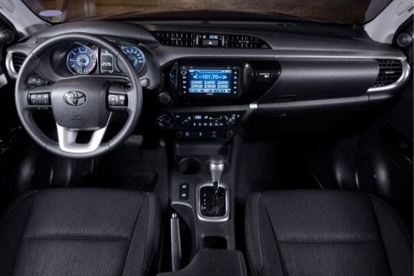 Toyota Hilux dashboard area