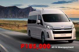 [Toyota promo] Toyota Hi-Ace Commuter Deluxe MT Promo: P185k All-in Downpayment