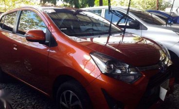 Toyota Wigo G 2018 Automatic Met.orange