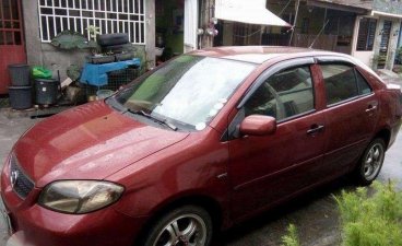 2005 Toyota Vios 1.3 E AT Red for sale