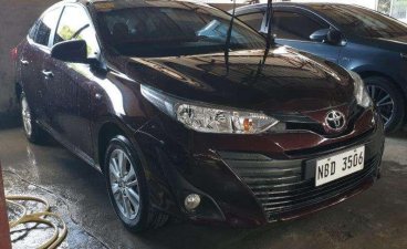 2019 Toyota Vios E Automatic Gasoline Blackish Red 768k Only