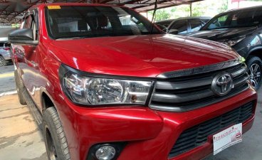 Red Toyota Hilux 2018 Manual Diesel for sale in Quezon City