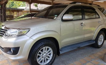 Gold Toyota Fortuner 2012 at 90000 for sale in Olongapo