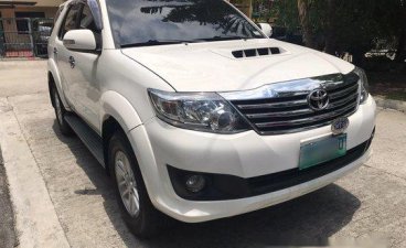 White Toyota Fortuner 2014 Automatic Diesel for sale