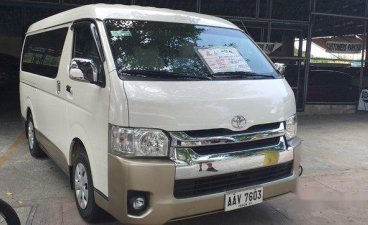 White Toyota Hiace 2014 at 41367 km for sale in Marikina