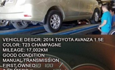 Selling Toyota Avanza 2014 Manual Gasoline in Las Piñas