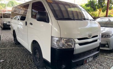 Selling White Toyota Hiace 2018 Manual Diesel in Quezon City