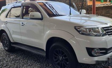 Selling White Toyota Fortuner 2016 Manual Diesel for sale in Quezon City