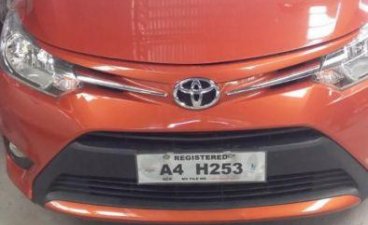 Selling Orange Toyota Vios 2018 Manual Gasoline in Marikina