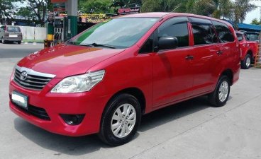 Sell Red 2014 Toyota Innova at Manual Diesel at 85000 km in Meycauayan