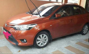 Orange Toyota Vios 2015 for sale in Las Piñas