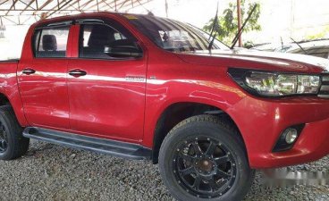 Selling Red Toyota Hilux 2018 at 8000 km in Quezon City