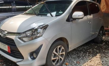 Sell Silver 2018 Toyota Wigo at Automatic Gasoline at 10000 km in Quezon City