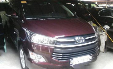 Selling Purple Toyota Innova 2017 Manual Diesel at 7000 km