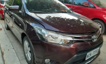 Red Toyota Vios 2017 Manual Gasoline for sale in Quezon City