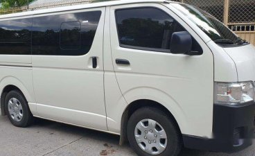 Selling White Toyota Hiace 2019 Manual Diesel at 2000 km in Quezon City