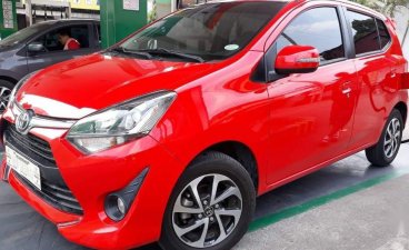 Red Toyota Wigo 2018 Manual Gasoline for sale in Quezon City