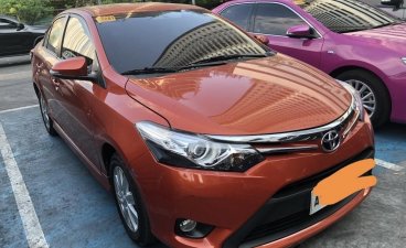 Orange Toyota Vios 2015 Sedan for sale in Makati