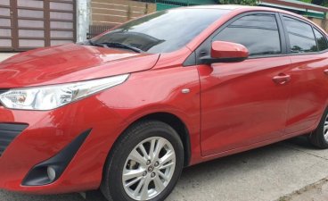 Red Toyota Vios 2018 Manual Gasoline for sale in Quezon City