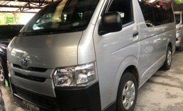 Silver Toyota Hiace 2019 Manual Diesel for sale in Quezon City