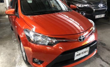 Selling Orange Toyota Vios 2017 Manual Gasoline in Quezon City