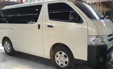 White Toyota Hiace 2019 Van Manual Diesel for sale in Quezon City