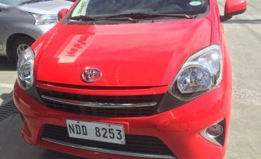 Red Toyota Wigo 2016 for sale Automatic