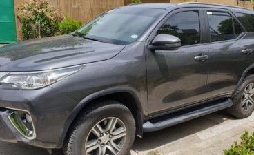 Selling Gray Toyota Fortuner 2018 Manual Diesel at 10000 km in Quezon City