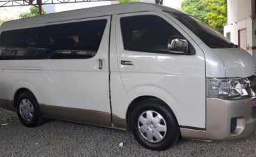 Selling White Toyota Hiace 2017 at 10000 km in Quezon City