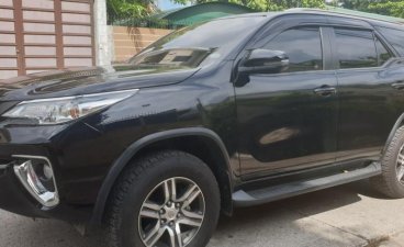 Selling Black Toyota Fortuner 2018 Automatic Diesel at 10000 km in Quezon City