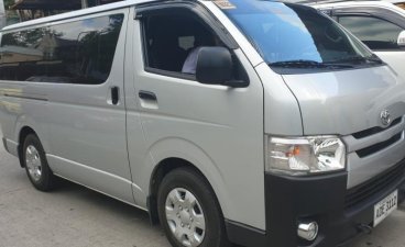 Sell Silver 2019 Toyota Hiace Manual Diesel at 10000 km in Quezon City