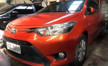 Orange Toyota Vios 2017 Manual Gasoline for sale in Quezon City