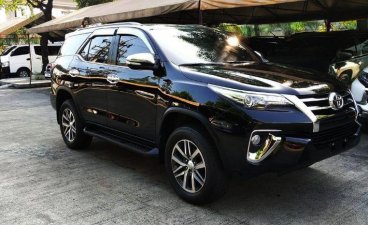Black Toyota Fortuner 2017 Automatic Gasoline for sale in Cainta