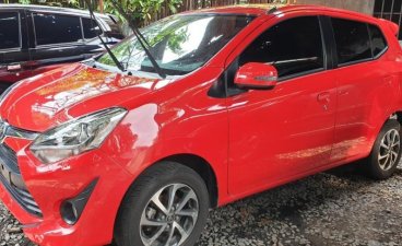 Selling Red Toyota Wigo 2018 Manual Gasoline in Quezon City