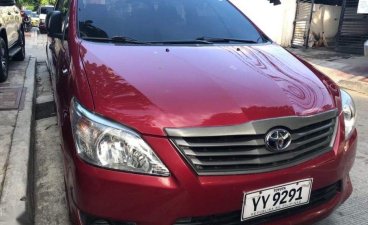 Red Toyota Innova 2016 Manual Diesel for sale in Quezon City