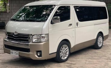 Sell White 2018 Toyota Hiace Van Automatic in Gasoline at 11000 km in Quezon City