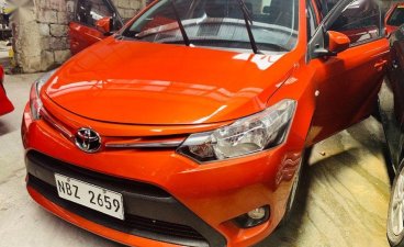 Orange Toyota Vios 2017 for sale in Quezon City