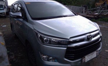 Silver Toyota Innova 2017 Manual Gasoline for sale in Davao City