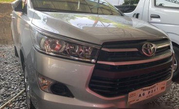 Silver Toyota Innova 2018 Manual Diesel for sale in Quezon City