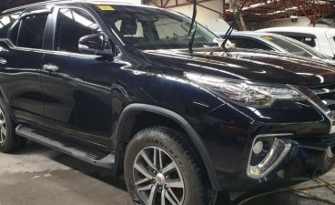 Black Toyota Fortuner 2018 Automatic Gasoline for sale in Quezon City