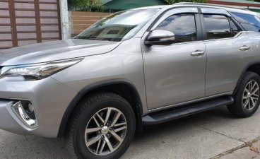 Silver Toyota Fortuner 2017 Automatic Diesel for sale in Quezon City