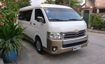 Sell White 2014 Toyota Hiace in Quezon City