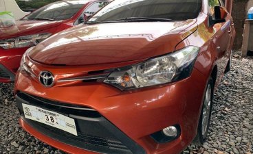 Selling Orange Toyota Vios 2015 Sedan at Automatic Gasoline in Quezon City