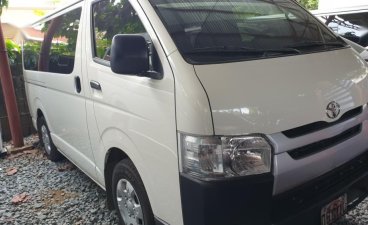 Selling White Toyota Hiace 2019 Manual Diesel at 2790 km in Quezon City