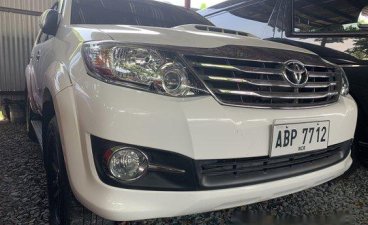 White Toyota Fortuner 2016 Manual Diesel for sale in Quezon City