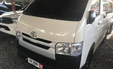 Selling White Toyota Hiace 2017 Manual Diesel in Quezon City