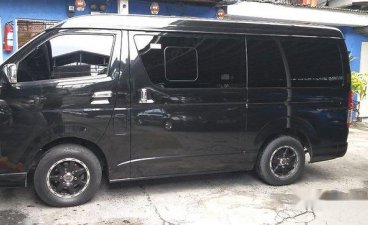 Black Toyota Hiace 2015 Automatic Diesel for sale in Parañaque