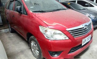 Sell Red 2014 Toyota Innova Manual Gasoline at 66000 km in Makati